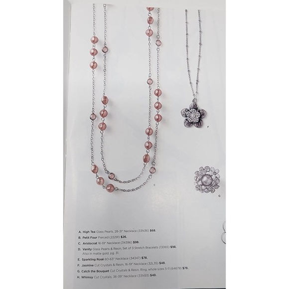 Lia Sophia - Pink Beads, Crystals Extra Long Necklace "Sparkling Rosé" (60"-63") - Picture 9 of 9